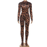 Long Sleeve Print Tight Two Piece Pants Set GZJQ-K25S84398