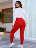 Plus Size Solid Color Sport Yoga Pants YIM-444