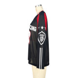 Mesh Print Loose Sport T Shirt ASL-6811