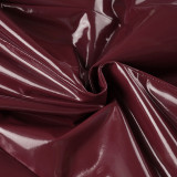 Leather Glossy V-Neck Bodycon Dress GPKJ-MR45060