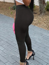 Plus Size Solid Color Sport Yoga Pants YIM-444