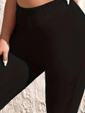 Plus Size Solid Color Sport Yoga Pants YIM-444