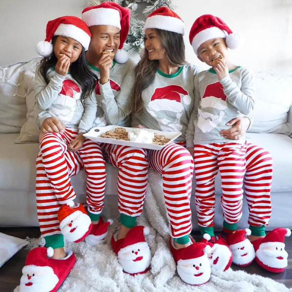 Santa Claus Print Parent-Child Matching Set GSGS-0819
