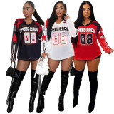 Mesh Print Loose Sport T Shirt ASL-6811