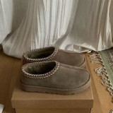 Ethnic Style Flat Fur Shoes GDMX-3200