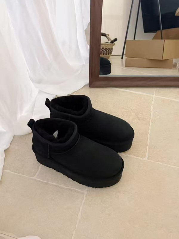 Thick-soled Short Snow Boots (Heel height: 5CM)GDMX-53229