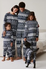 Christmas Print Family Long Sleeve Pajama Set GSGS-0574