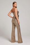 Sexy Chain Belt Sequin Jumpsuit GNYX-233