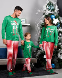 Christmas Print Family Matching Stripe Pajama Sets GSGS-0778