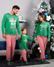 Christmas Print Family Matching Stripe Pajama Sets GSGS-0778