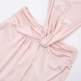 Glossy Sexy Halter-Neck Backless Tight Romper GSBD-D25JP401