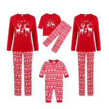 Christmas Reindeer Print Matching Family Pajama Set GSGS-0659#