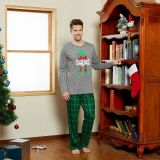 Christmas Letter Print Matching Family Long-Sleeve Pajamas Set GSGS-0755
