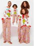 Christmas Cartoon Letter Print Matching Family Pajama Set GSGS-0694