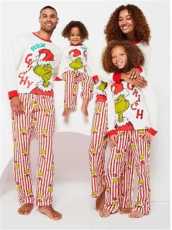 Christmas Cartoon Letter Print Matching Family Pajama Set GSGS-0694