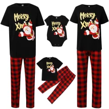 Santa Claus Short-Sleeve Printed Pajama Set GSGS-0919