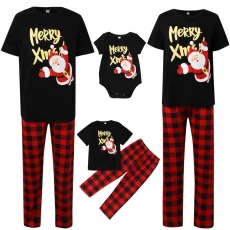 Santa Claus Short-Sleeve Printed Pajama Set GSGS-0919