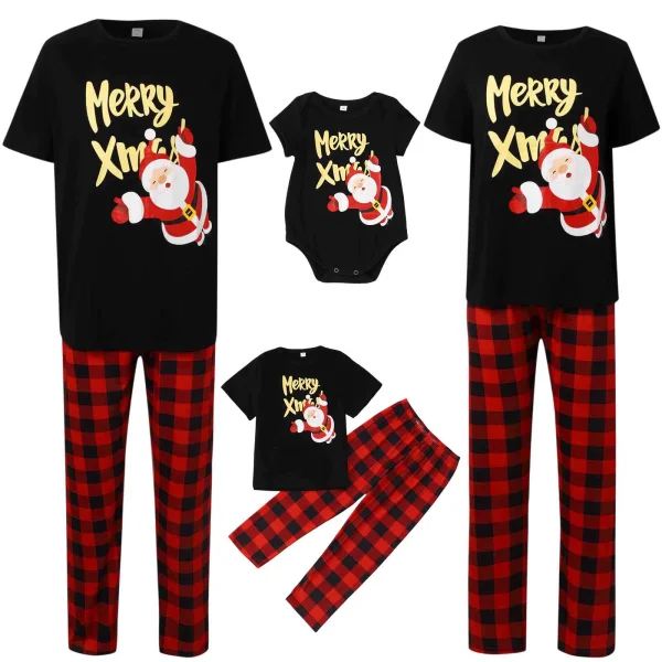 Santa Claus Short-Sleeve Printed Pajama Set GSGS-0919