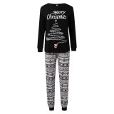 Christmas Print Family Matching Sets Parent-Child Pajama Sets GSGS-0706