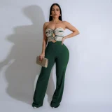 Sexy Wrap Chest Backless Jumpsuit GZIY-6079