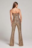 Sexy Chain Belt Sequin Jumpsuit GNYX-233
