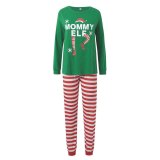 Christmas Print Family Matching Stripe Pajama Sets GSGS-0778