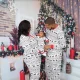 Christmas Print Family Matching Pajamas Loungewear Set GSGS-0817