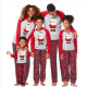 Santa Claus Print Matching Family Plaid Pajamas Set  GSGS-0823