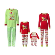 Christmas Print Pajamas Parent-Child Set GSGS-0615