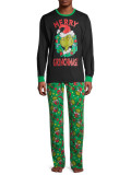 Christmas Matching Family Cartoon Print Pajamas Set GSGS-0621#