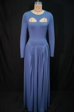 Elegant Solid Color Long Sleeve Maxi Dress GANY-LB1751