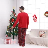 Christmas Print Home Family Pajama Set GSGS-0812