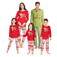 Christmas Print Pajamas Parent-Child Set GSGS-0615