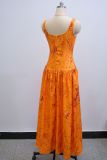 Print Sleeveless Slim Maxi Dress GANY-LB962