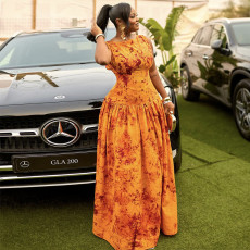 Print Sleeveless Slim Maxi Dress GANY-LB962