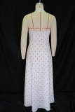 V Neck Print Big Swing Maxi Dress GANY-LB1088
