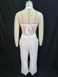 Halterneck Tube Tops Hollow Out Pants 2 Piece Set GANY-LB961