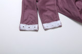 Solid Color Tie Up Bodysuit Two Piece Pants Set XEF-K25Q85558