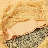 Lace See Through Long Sleeve Slim Long Dress GFRT-32428SBY