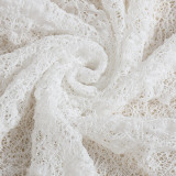 Lace See Through Long Sleeve Slim Long Dress GFRT-32428SBY