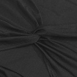 Solid Color V Neck Long Sleeve Jumpsuit GAXB-A564JP