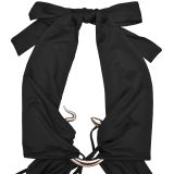 Sexy Solid Color Tie Up Maxi Dress BY-7572