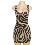 Print Sleeveless Mini Dress GAXB-Q298DS