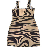 Print Sleeveless Mini Dress GAXB-Q298DS