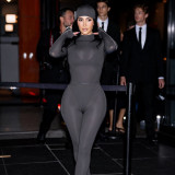 Solid Color Long Sleeve Bodysuit Tight Two Piece Pants Set DLSF-K25S83270