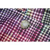 Plaid Print Long Sleeve Blazer Pants 2 Piece Set YF-10952