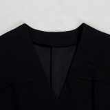 Solid Color Short Sleeve Two Piece Short Set NY-11219