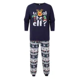 Christmas Letter Print Matching Family Pajama Set GSGS-0727#