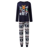 Christmas Letter Print Matching Family Pajama Set GSGS-0727#
