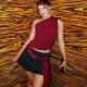 Single Shoulder Tie Up Tops BLG-T5118261K